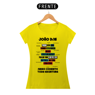 Nome do produto CAMISETA Amor imensuravel João 3:16 (Camiseta Feminina)
