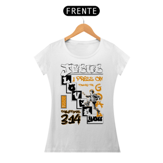 Nome do produto CAMISETA Corro para Jesus (Camiseta Feminina)