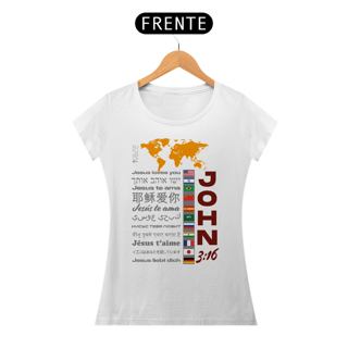 Nome do produto CAMISETA All-Encompassing Love - John 3:16 (Camiseta Feminina)