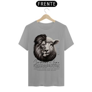 Nome do produto CAMISETA Cordeiro e Leão - (Camiseta Masculina)