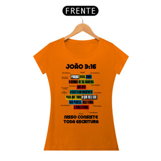 Nome do produto CAMISETA Amor imensuravel João 3:16 (Camiseta Feminina)