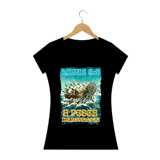 Nome do produto CAMISETA Pesca Maravilhosa - Lucas 5:6 (Camisa Feminina)