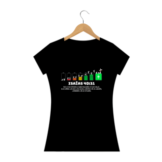 Nome do produto CAMISETA Isaías 40:31 - Forças renovadas (Camisa Feminina)