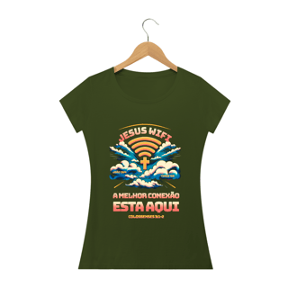 Nome do produto CAMISETA Jesus WIFI (Camisa Feminina)