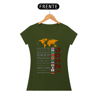 Nome do produto CAMISETA All-Encompassing Love - John 3:16 (Camiseta Feminina)