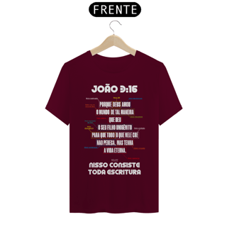 Nome do produto CAMISETA Amor imensuravel João 3:16 (Camiseta Masculina)