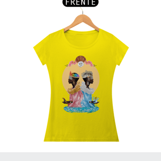 Nome do produto Camiseta Feminina  Ewa e Yemanjá - By Ziggy Artes