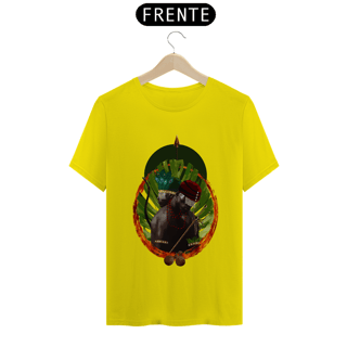Nome do produto Camiseta Unissex Exu e Oxóssi  - By Ziggy Artes 100% Algodão Fio 30.1 Malha Fria Gola Ribana Costura Reforçada 3x Sem Juros [Frete Grátis] NORDESTE, SUDESTE E SUL