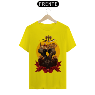 Nome do produto Camiseta Unissex Yansã e Xangô - - By Ziggy Artes 100% Algodão Fio 30.1 Malha Fria Gola Ribana Costura Reforçada 3X Sem Juros