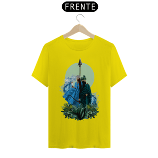 Nome do produto Camiseta Unissex Yemanjá e Oxóssi - By Ziggy Artes 100% Algodão Fio 30.1 Malha Fria Gola Ribana Costura Reforçada 3X Sem Juros 