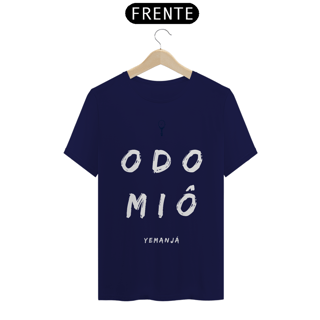Nome do produto Camiseta Masculina Yemojá Yemanjá Saudação Odomiô 100% Algodão Fio 24.1, 145g costura simples e gola ribana