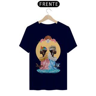 Nome do produto Camiseta Yabás Ewa e Yemanjá - By Ziggy Artes 100% Algodão Fio 30.1 Malha Fria Gola Ribana Costura Reforçada 3X Sem Juros