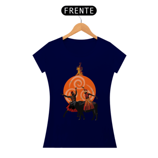 Nome do produto Camiseta Feminina Exu e Iansã - By Ziggy Artes 100% Algodão Fio 30.1 Gola Ribana Costura Reforçada 3X Sem Juros