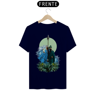 Nome do produto Camiseta Unissex Yemanjá e Oxóssi - By Ziggy Artes 100% Algodão Fio 30.1 Malha Fria Gola Ribana Costura Reforçada 3X Sem Juros 
