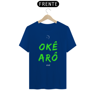 Nome do produto Camiseta Masculina Ọ̀ṣọ́ọ̀sì Oxóssi Saudação Òkè Àró 100% Algodão Fio 24.1, 145g costura simples e gola ribana