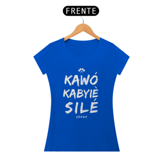 Nome do produto Camiseta Orixá Xangô Saudação Kawó Kabiyesi Le Sàngó -100% Algodão Fio 30.1