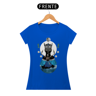 Nome do produto Camiseta Feminina Yemanjá Ogunté - By Ziggy Artes 100% Algodão Fio 30.1 Malha Fria Gola Ribana Costura Reforçada 3X Sem Juros