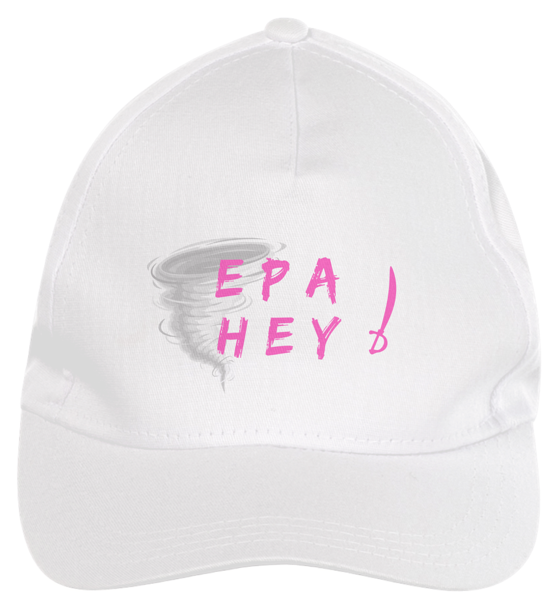 Nome do produto: Boné  Oyá Iansã - Epa Hey Oya Branco