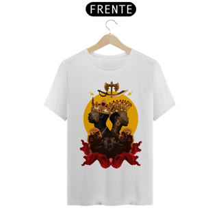 Nome do produto Camiseta Unissex Yansã e Xangô - - By Ziggy Artes 100% Algodão Fio 30.1 Malha Fria Gola Ribana Costura Reforçada 3X Sem Juros