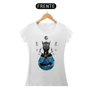 Nome do produto Camiseta Feminina Yemanjá Ogunté - By Ziggy Artes 100% Algodão Fio 30.1 Malha Fria Gola Ribana Costura Reforçada 3X Sem Juros