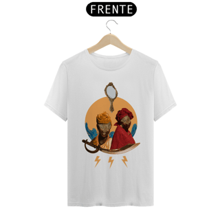 Nome do produto Camiseta Unissex Oxum e Iansã - By Ziggy Artes 100% Algodão Fio 30.1 Malha Fria Gola Ribana Costura Reforçada