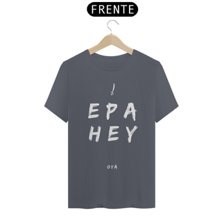 Nome do produto Camiseta Saudação Orixá Oyá - Epa Hey Oyá 100% Algodão Fio 24.1, 145g costura simples e gola ribana