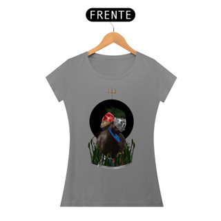 Nome do produto Camiseta Feminina Ogum e Exu  By Ziggy Artes 100% Algodão Fio 30.1 Malha Fria Gola Ribana Costura Reforçada 3X Sem Juros [Frete Grátis]