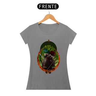 Nome do produto Camiseta Feminina Exu e Oxossi - By Ziggy Artes 100% Algodão Fio 30.1 Malha Fria Gola Ribana Costura Reforçada 3X Sem Juros [Frete Grátis]
