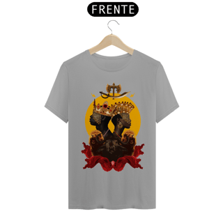 Nome do produto Camiseta Unissex Yansã e Xangô - - By Ziggy Artes 100% Algodão Fio 30.1 Malha Fria Gola Ribana Costura Reforçada 3X Sem Juros