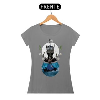 Nome do produto Camiseta Feminina Yemanjá Ogunté - By Ziggy Artes 100% Algodão Fio 30.1 Malha Fria Gola Ribana Costura Reforçada 3X Sem Juros