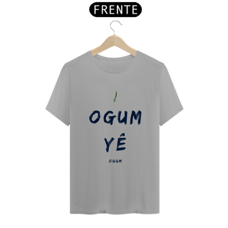 Nome do produto Camiseta Ògún Yè Saudação Ògún Yè 100% Algodão Fio 24.1, 145g costura simples e gola ribana