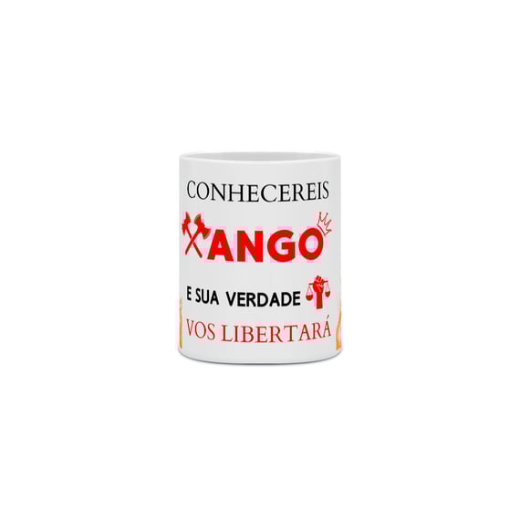 Caneca Xangô Porcelana Personalizada Kaô Cabecilê 325ml