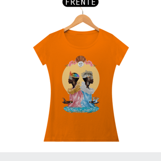 Nome do produto Camiseta Feminina  Ewa e Yemanjá - By Ziggy Artes