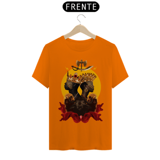 Nome do produto Camiseta Unissex Yansã e Xangô - - By Ziggy Artes 100% Algodão Fio 30.1 Malha Fria Gola Ribana Costura Reforçada 3X Sem Juros