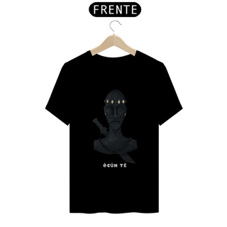 Nome do produto Camiseta Masculina Ogum 100% Algodão Fio 30.1, 165g com costura reforçada e gola ribana de alta qualidade