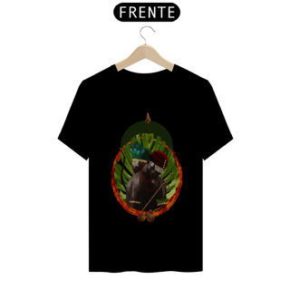 Nome do produto Camiseta Unissex Exu e Oxóssi  - By Ziggy Artes 100% Algodão Fio 30.1 Malha Fria Gola Ribana Costura Reforçada 3x Sem Juros [Frete Grátis] NORDESTE, SUDESTE E SUL