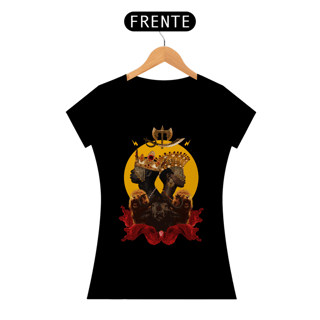 Nome do produto Camiseta Feminina Yansã e Xangô  - By Ziggy Artes 100% Algodão Fio 30.1 Malha Fria Gola Ribana Costura Reforçada 3X Sem Juros 