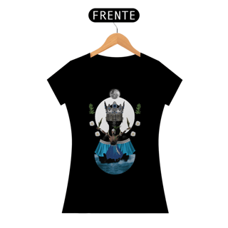 Nome do produto Camiseta Feminina Yemanjá Ogunté - By Ziggy Artes 100% Algodão Fio 30.1 Malha Fria Gola Ribana Costura Reforçada 3X Sem Juros