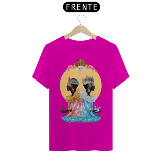 Nome do produto Camiseta Yabás Ewa e Yemanjá - By Ziggy Artes 100% Algodão Fio 30.1 Malha Fria Gola Ribana Costura Reforçada 3X Sem Juros