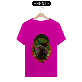 Nome do produto Camiseta Unissex Exu e Oxóssi  - By Ziggy Artes 100% Algodão Fio 30.1 Malha Fria Gola Ribana Costura Reforçada 3x Sem Juros [Frete Grátis] NORDESTE, SUDESTE E SUL