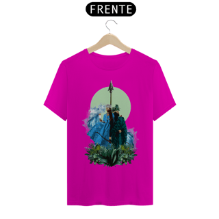 Nome do produto Camiseta Unissex Yemanjá e Oxóssi - By Ziggy Artes 100% Algodão Fio 30.1 Malha Fria Gola Ribana Costura Reforçada 3X Sem Juros 