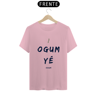 Nome do produto Camiseta Ògún Yè Saudação Ògún Yè 100% Algodão Fio 24.1, 145g costura simples e gola ribana