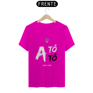 Nome do produto Camiseta Masculina Obalúwàiyé Saudação Atótóo Obalúwàiyé Vermelha 100% Algodão Fio 24.1, 145g costura simples e gola ribana