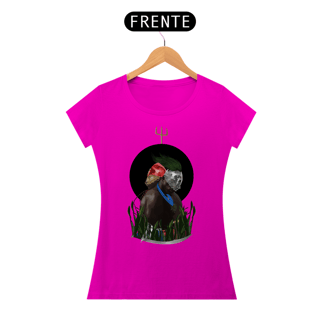 Nome do produto Camiseta Feminina Ogum e Exu  By Ziggy Artes 100% Algodão Fio 30.1 Malha Fria Gola Ribana Costura Reforçada 3X Sem Juros [Frete Grátis]