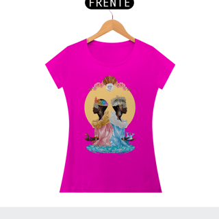 Nome do produto Camiseta Feminina  Ewa e Yemanjá - By Ziggy Artes