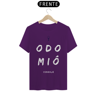 Nome do produto Camiseta Masculina Yemojá Yemanjá Saudação Odomiô 100% Algodão Fio 24.1, 145g costura simples e gola ribana