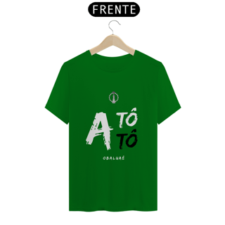 Nome do produto Camiseta Masculina Obalúwàiyé Saudação Atótóo Obalúwàiyé Vermelha 100% Algodão Fio 24.1, 145g costura simples e gola ribana