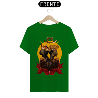 Nome do produto Camiseta Unissex Yansã e Xangô - - By Ziggy Artes 100% Algodão Fio 30.1 Malha Fria Gola Ribana Costura Reforçada 3X Sem Juros