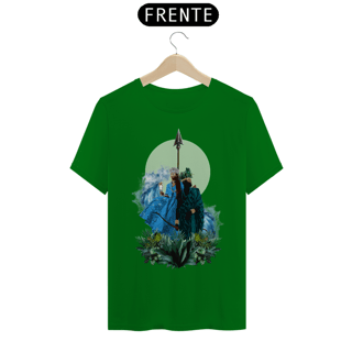 Nome do produto Camiseta Unissex Yemanjá e Oxóssi - By Ziggy Artes 100% Algodão Fio 30.1 Malha Fria Gola Ribana Costura Reforçada 3X Sem Juros 