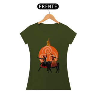 Nome do produto Camiseta Feminina Exu e Iansã - By Ziggy Artes 100% Algodão Fio 30.1 Gola Ribana Costura Reforçada 3X Sem Juros